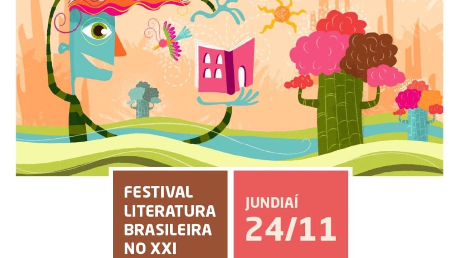 Banner do Festival Literatura Brasileira.