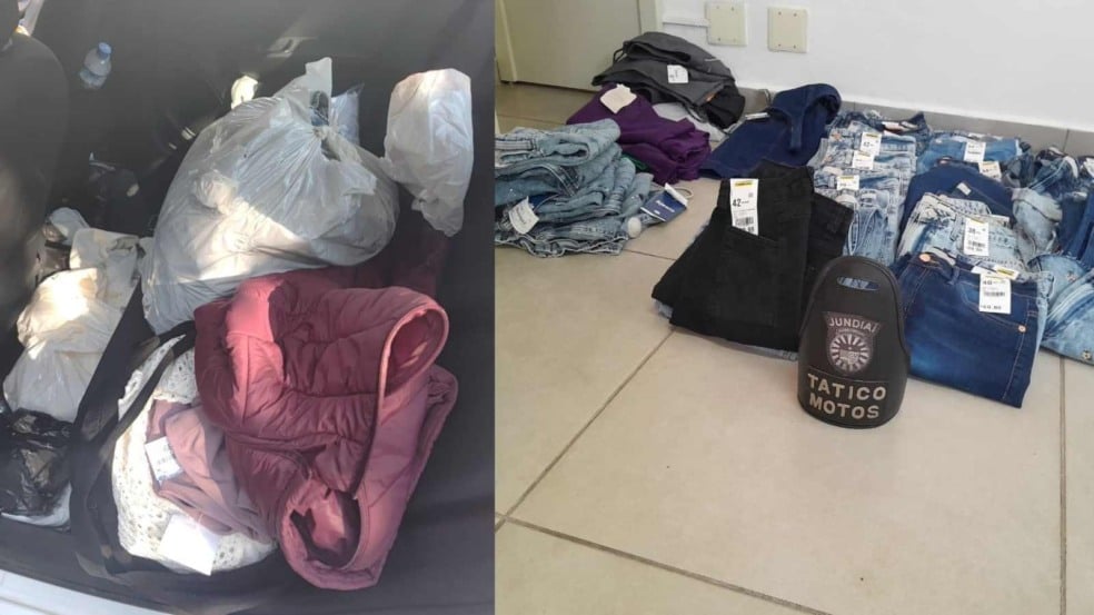 Itens furtados do Maxi Shopping Jundiaí