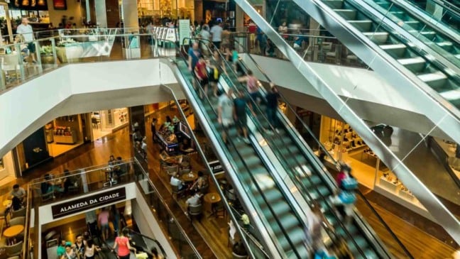 Escadas rolantes do JundiaíShopping.