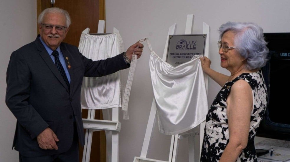 Instituto Luiz Braille inauguração.