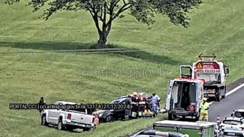 Colisão na Rodovia dos Bandeirantes.