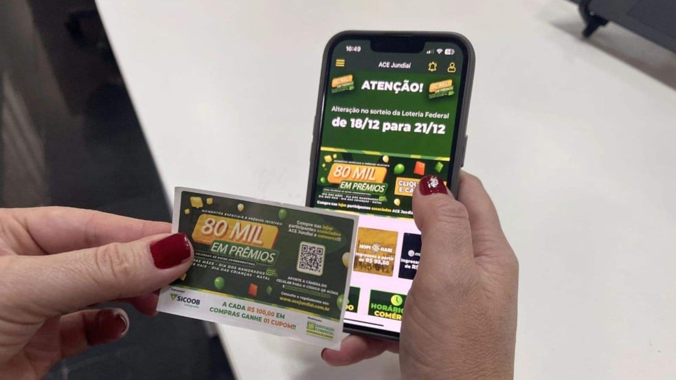 Tela do aplicativo da ACE Jundiaí.