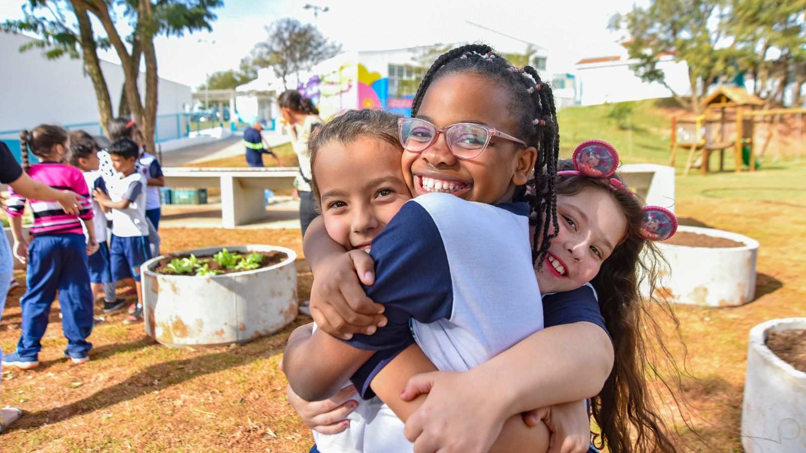 Alunas da escola de Jundiaí