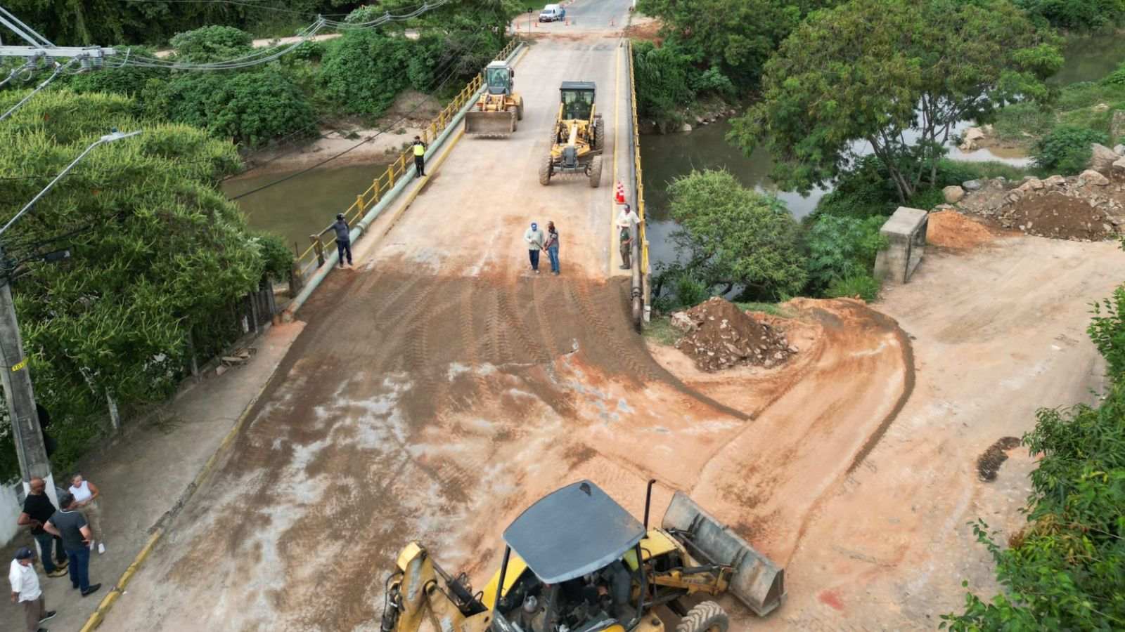 Obra Ponte Mina, da Prefeitura de Itupeva