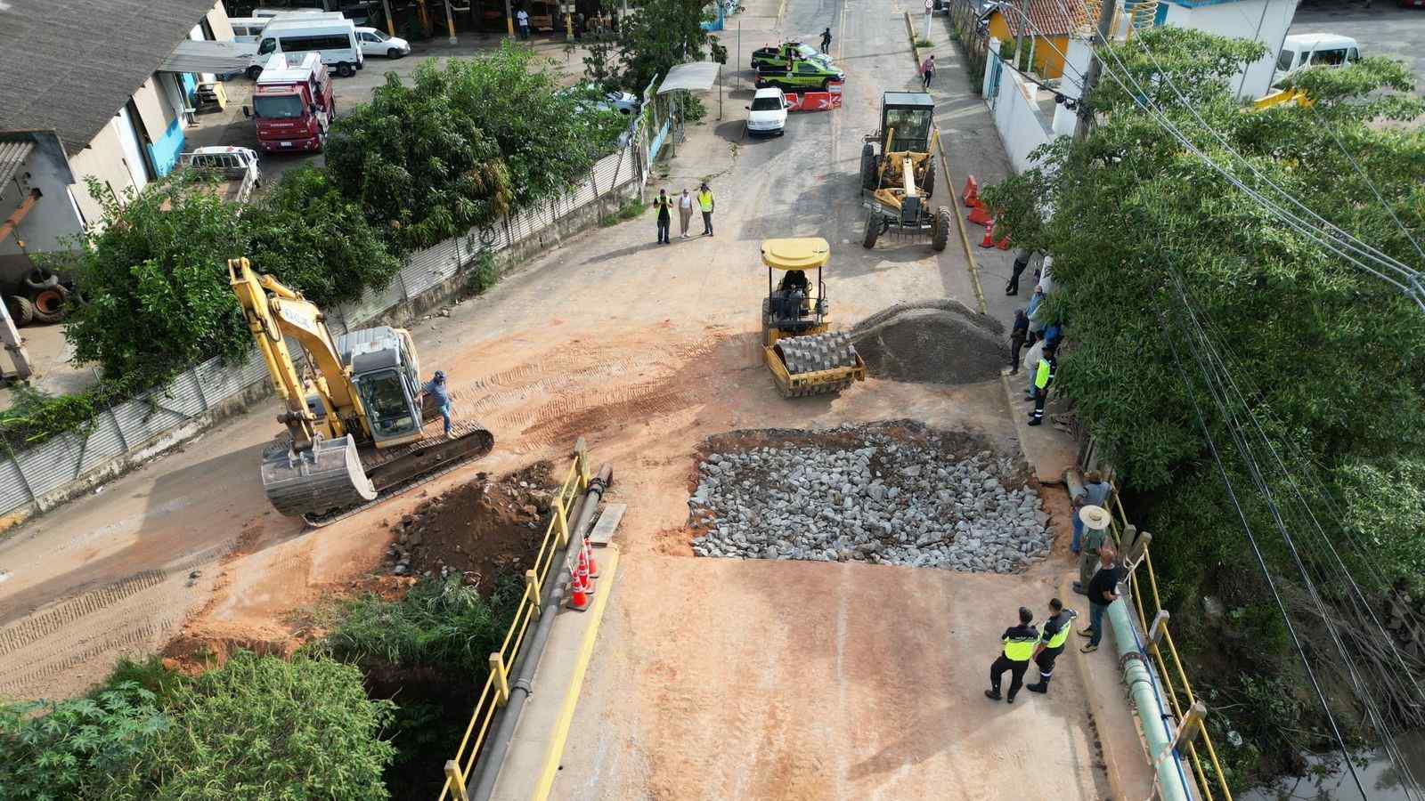 Obra Ponte Mina, da Prefeitura de Itupeva