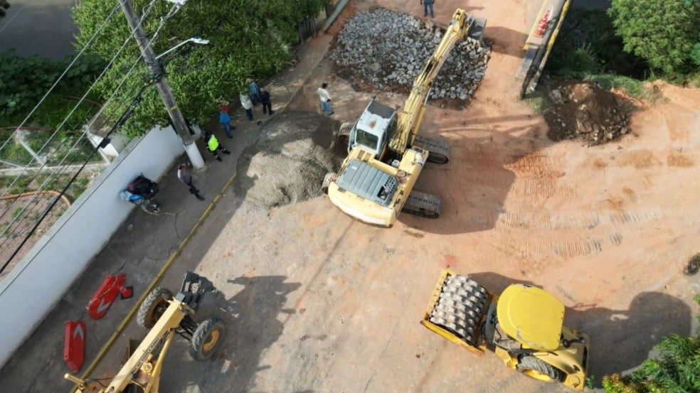 Obra Ponte da Mina, da Prefeitura de Itupeva