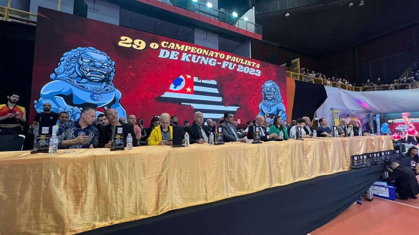 Júri da escola de Kung Fu de Jundiaí