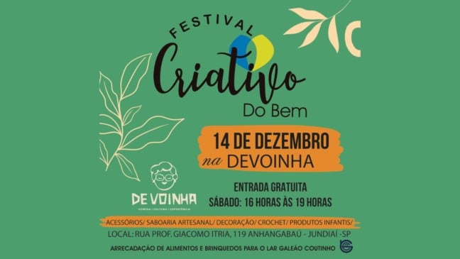 Pôster Festival Criativo do Bem