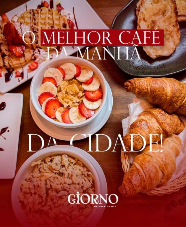 Pratos do restaurante Giorno Ristorante Caffé