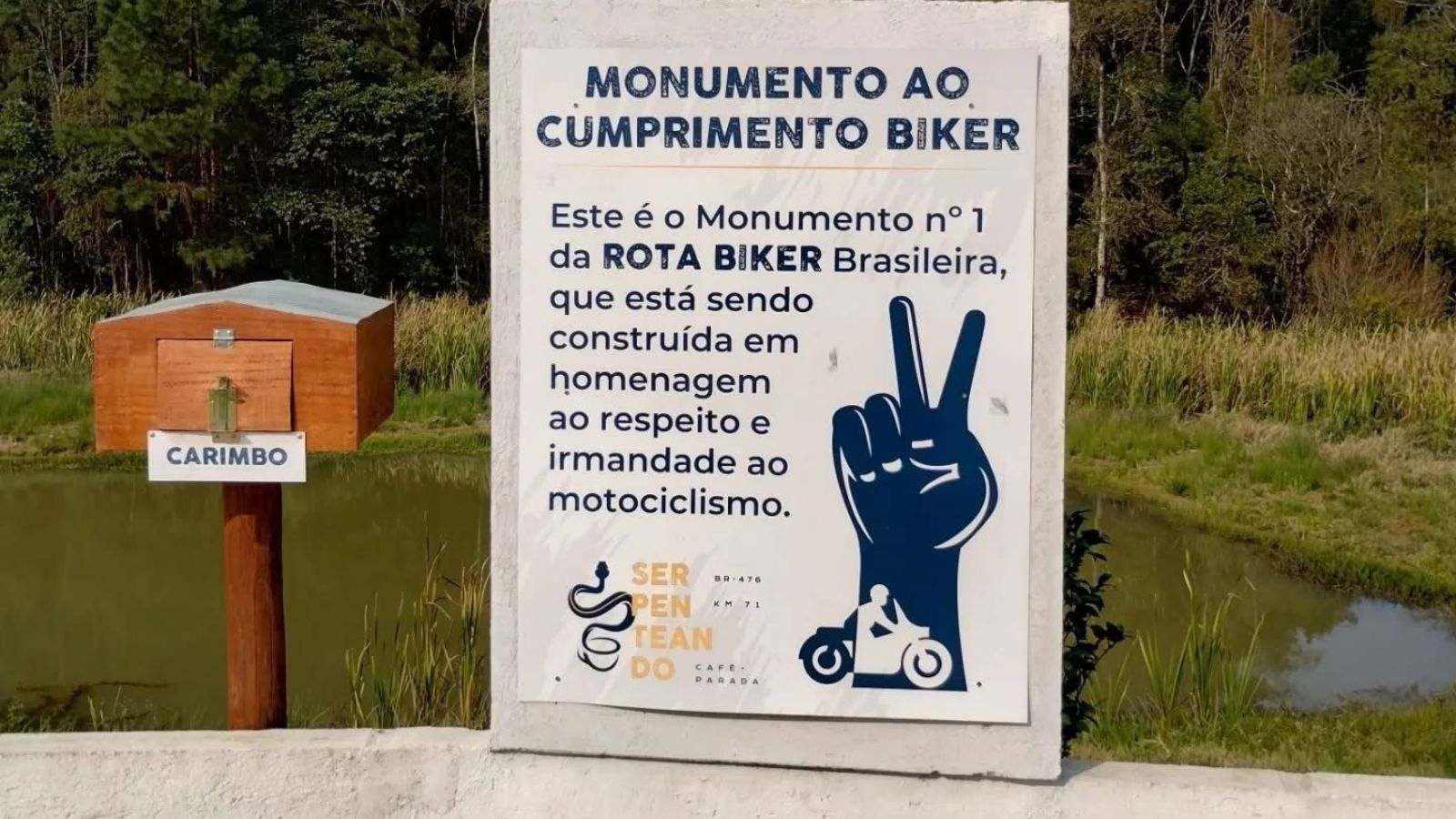 Monumento ao motociclista em Jundiaí
