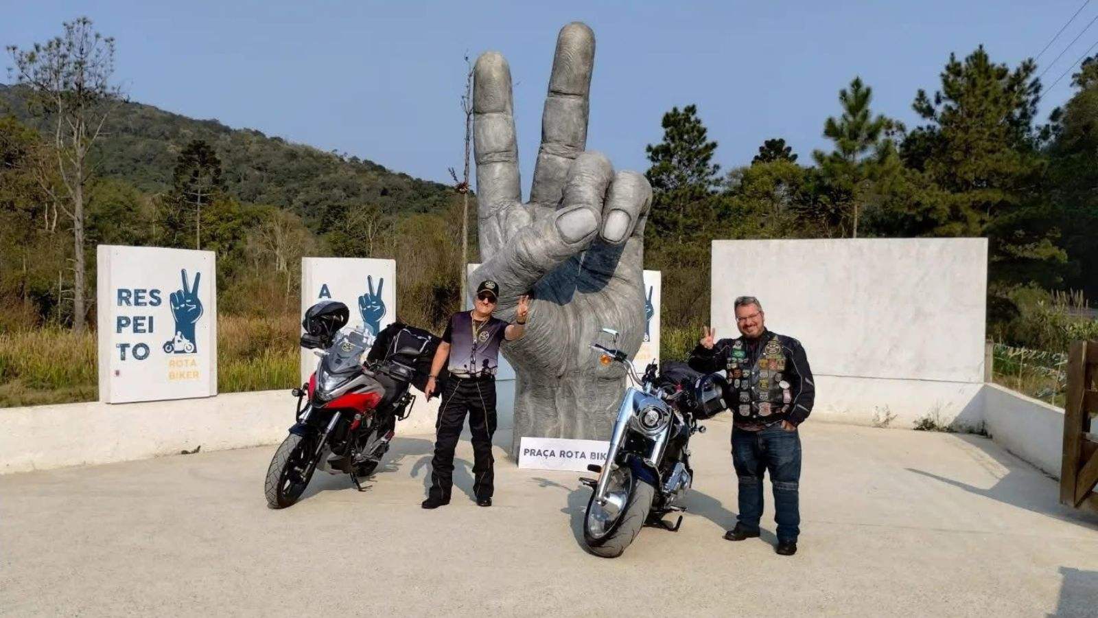 Monumento ao motociclista em Jundiaí