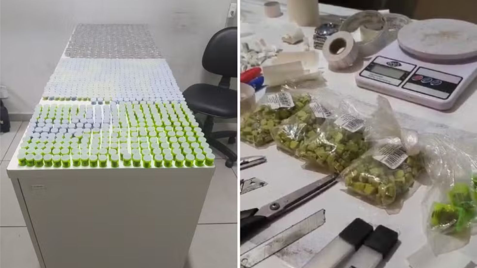 Drogas apreendidas em Jundiaí