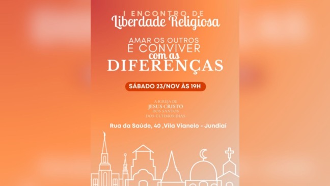 Panfleto do encontro em Jundiaí