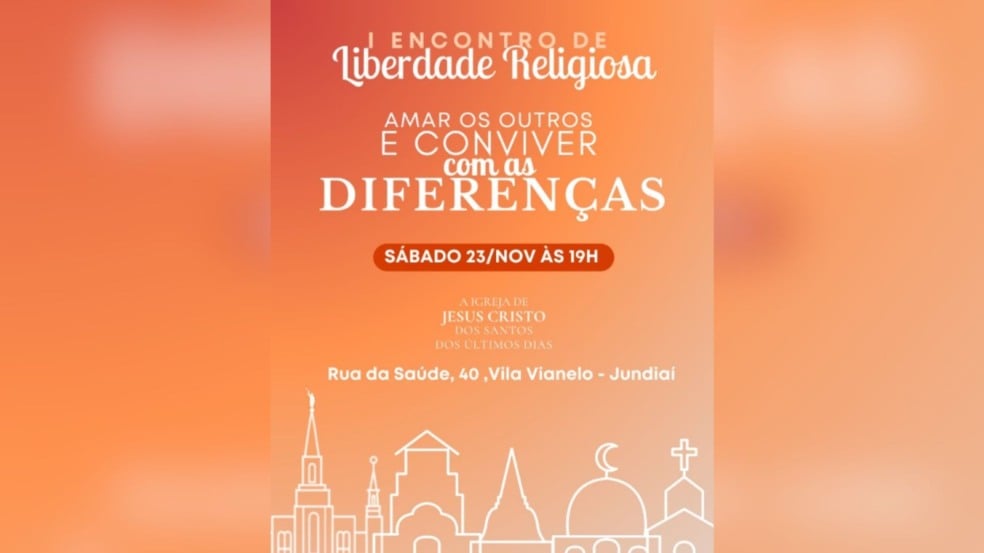 Panfleto do encontro em Jundiaí