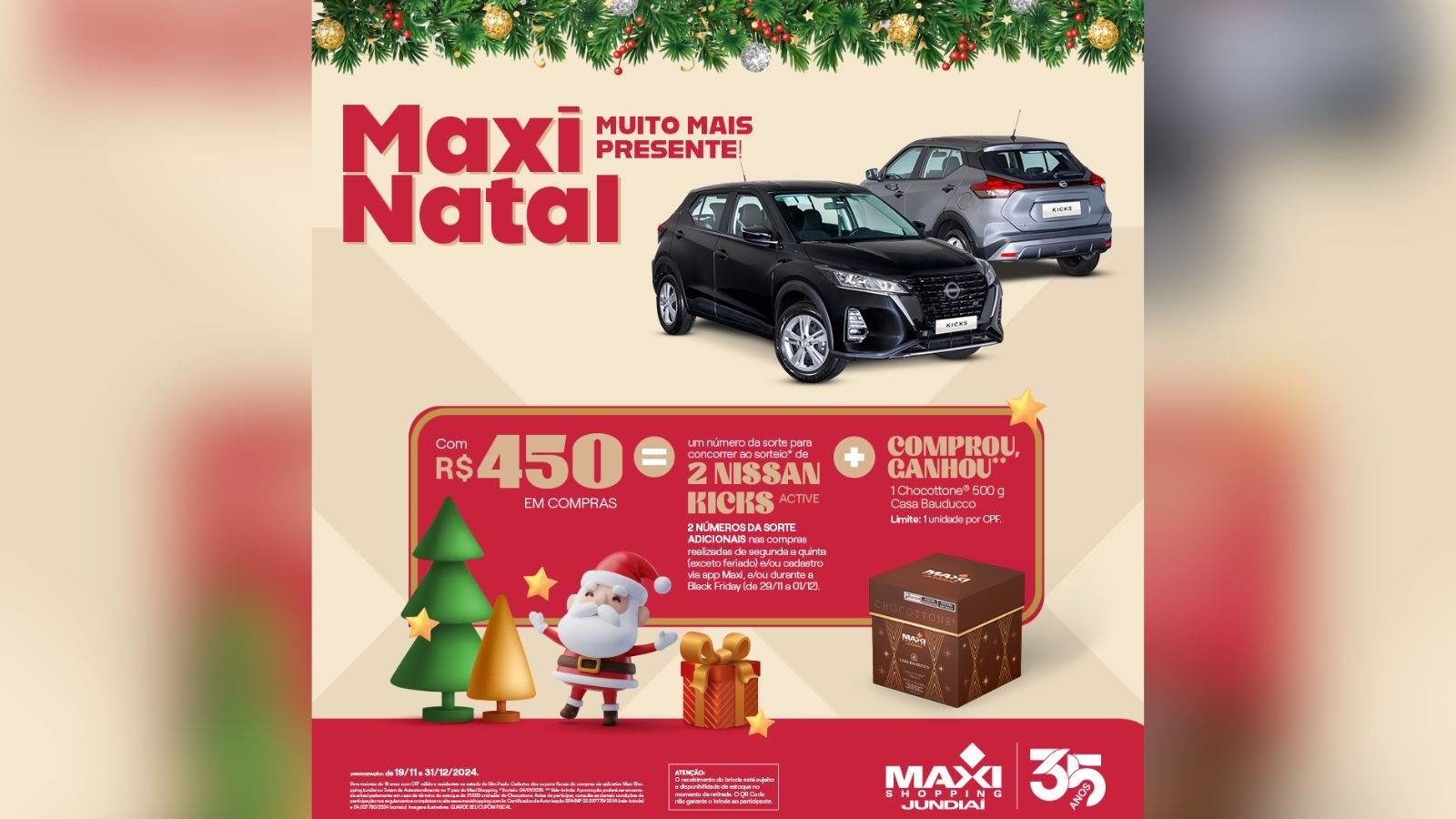 Flyer campanha de Natal