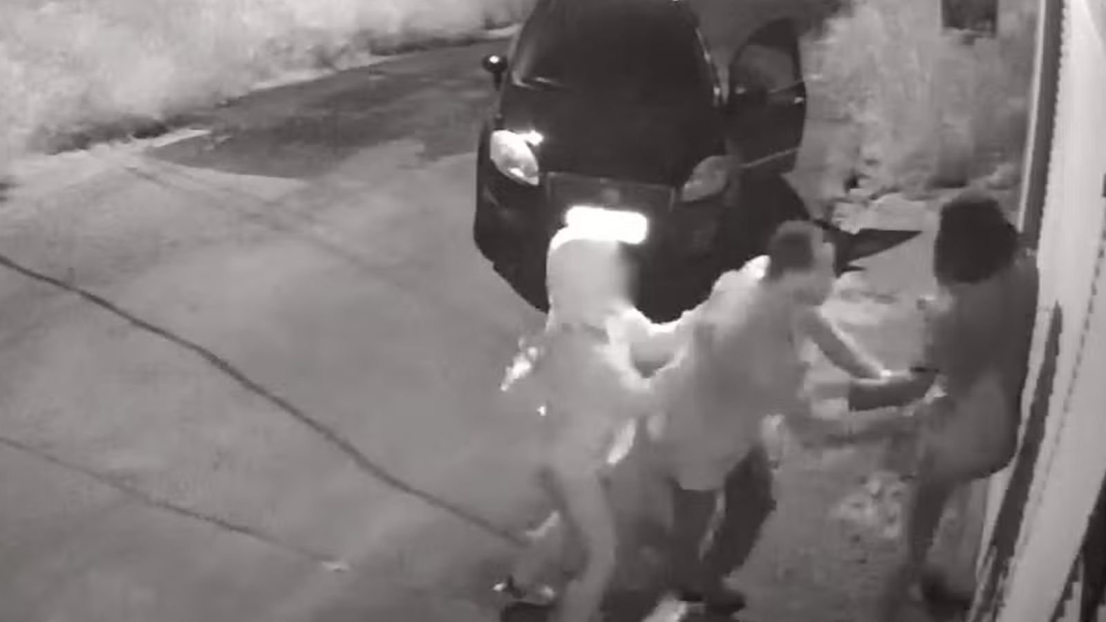 Imagem da câmera de segurança de Várzea Paulista