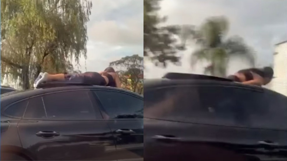 Porsche de Jundiaí é flagrado com mulher no teto