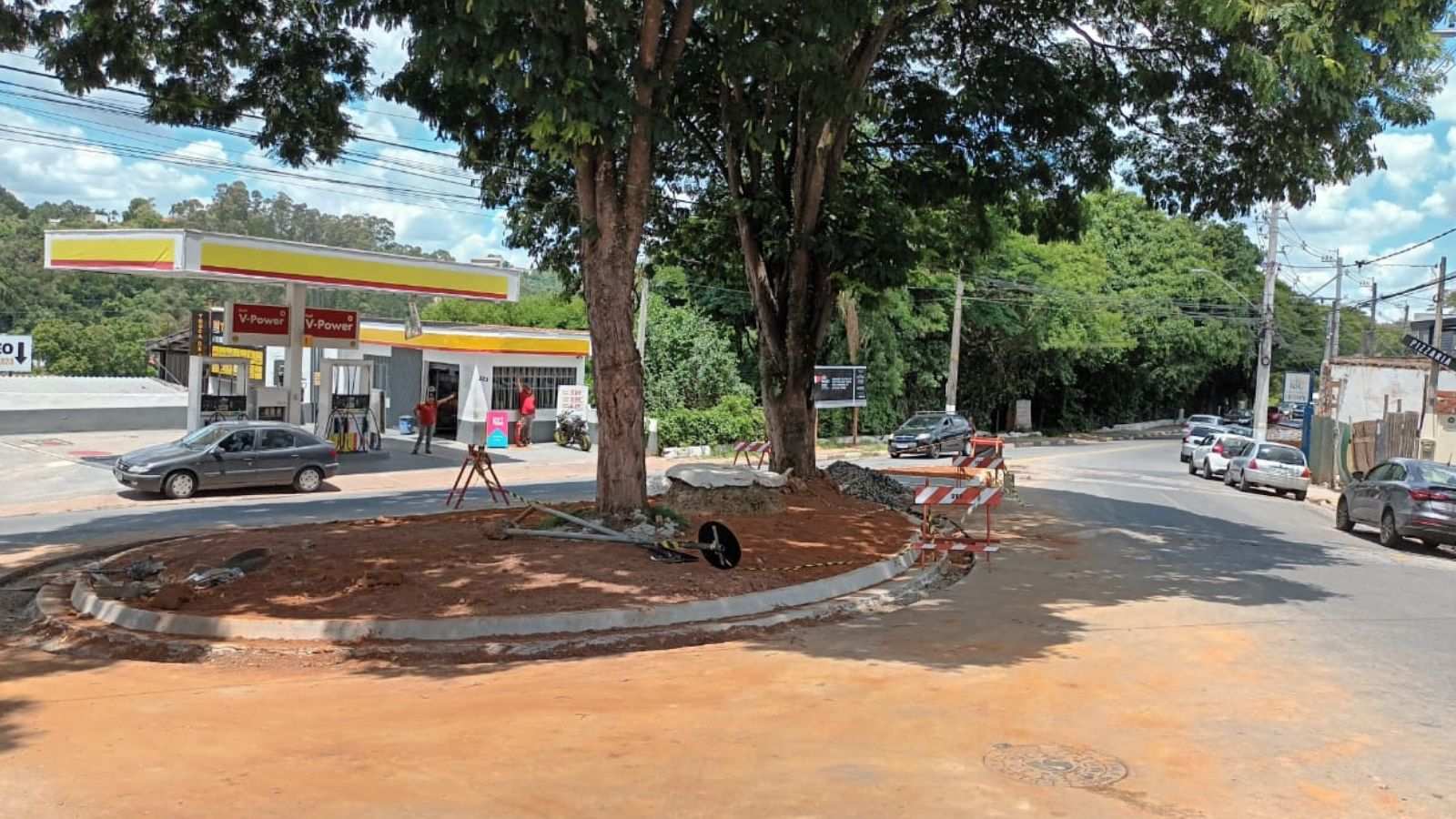 Rotatória em Campo Limpo Paulista