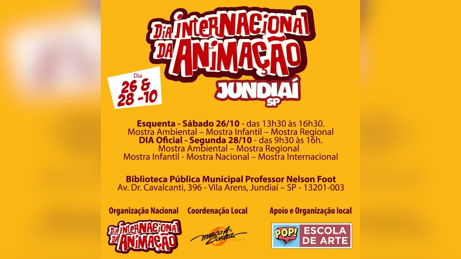 Pôster Dia Internacional da Animação