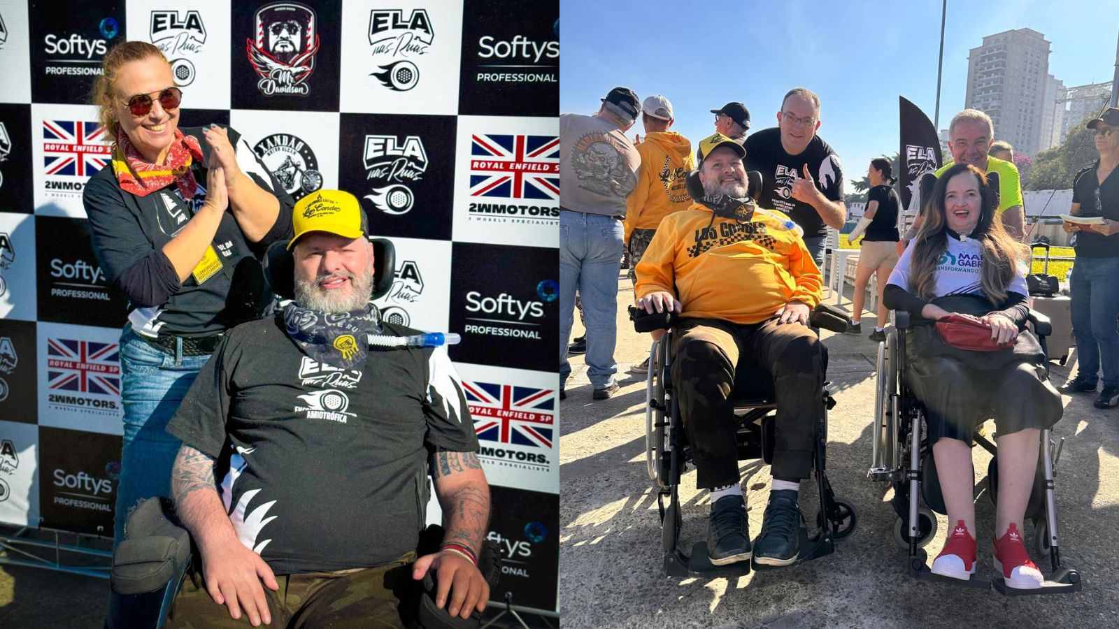 Lina, Junior e participantes do ELA NAS RUAS