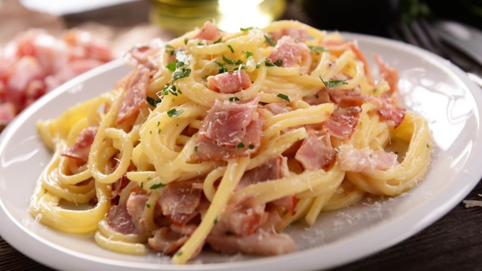 Receita de Espaguete à Carbonara