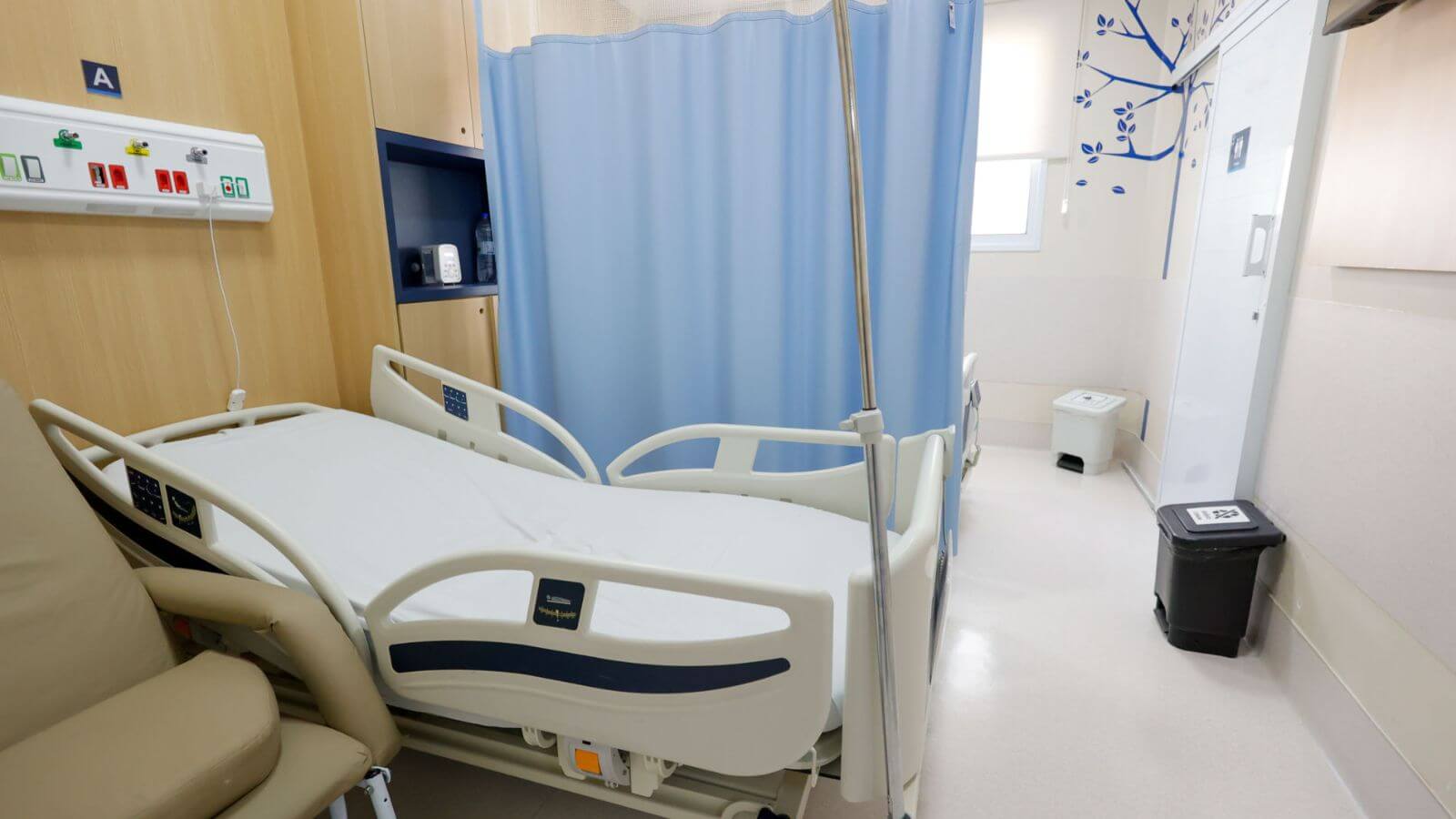 Quarto do hospital São Vicente