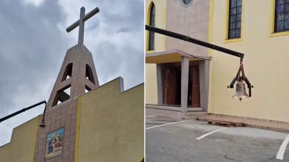 Sino na Igreja da Matriz, em Várzea Paulista