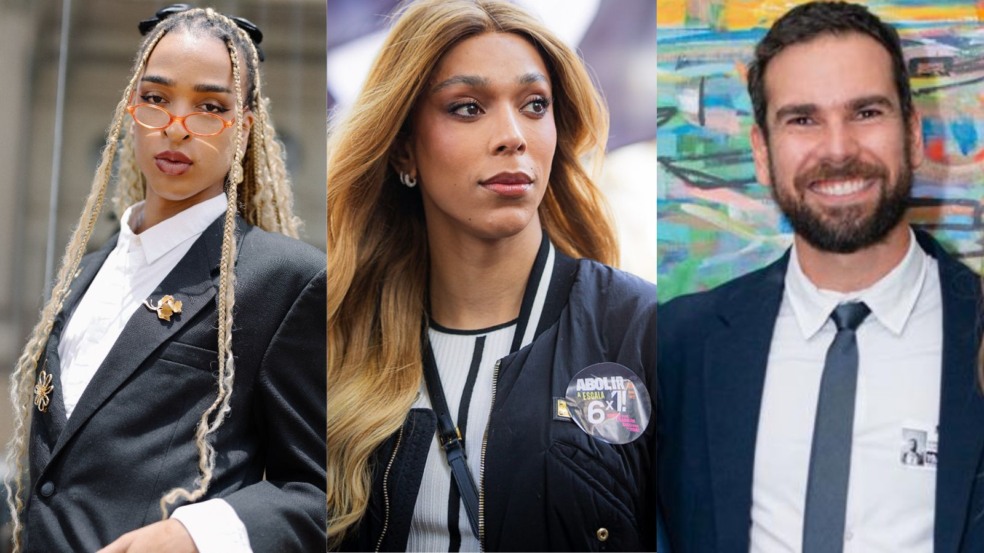 Tiana Calton, Erika Hilton e Henrique Parra Tiana Calton, Erika Hilton e Henrique Parra