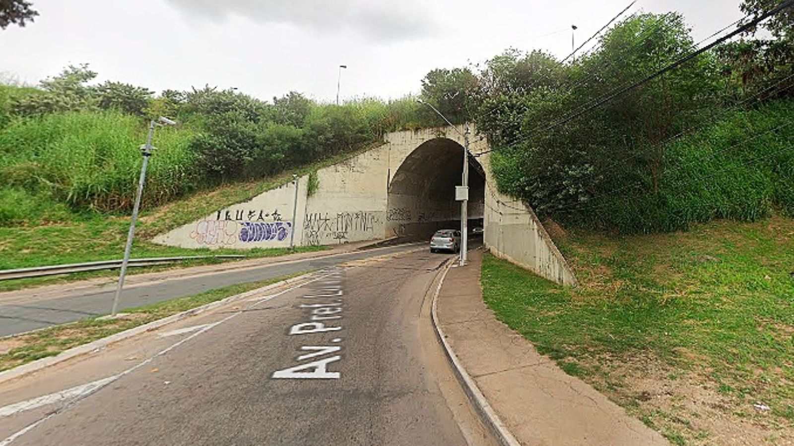 Túnel próximo à Unip