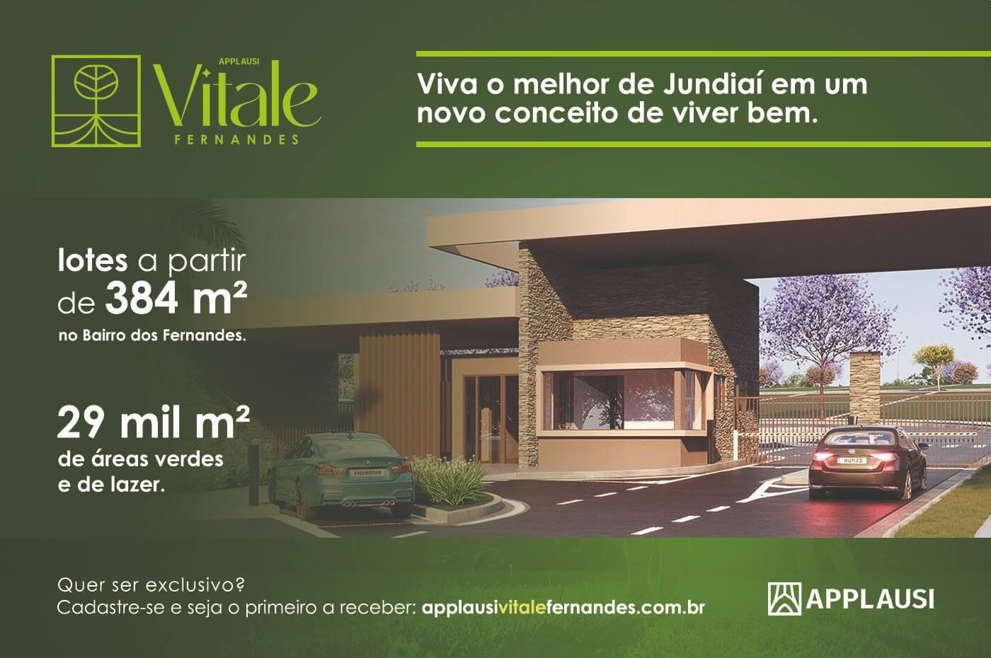 Vitale Fernandes é o condomínio de alto padrão perfeito para construir a casa dos seus sonhos em Jundiaí