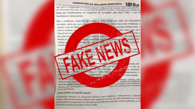 Fake news da UPA vetor oeste