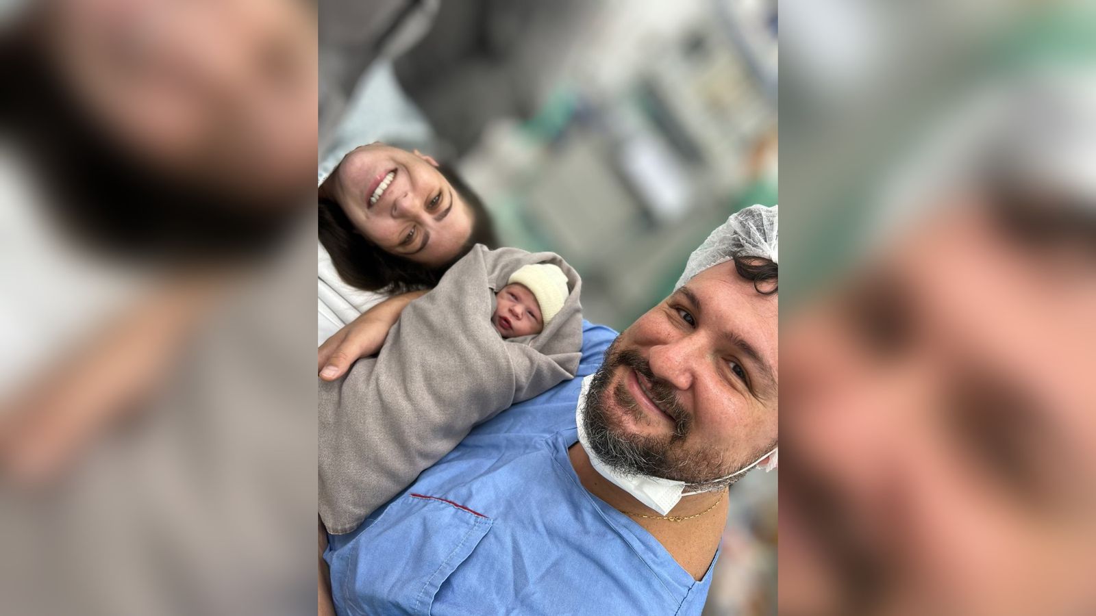 Casal que teve parto do filho feito em Itupeva.