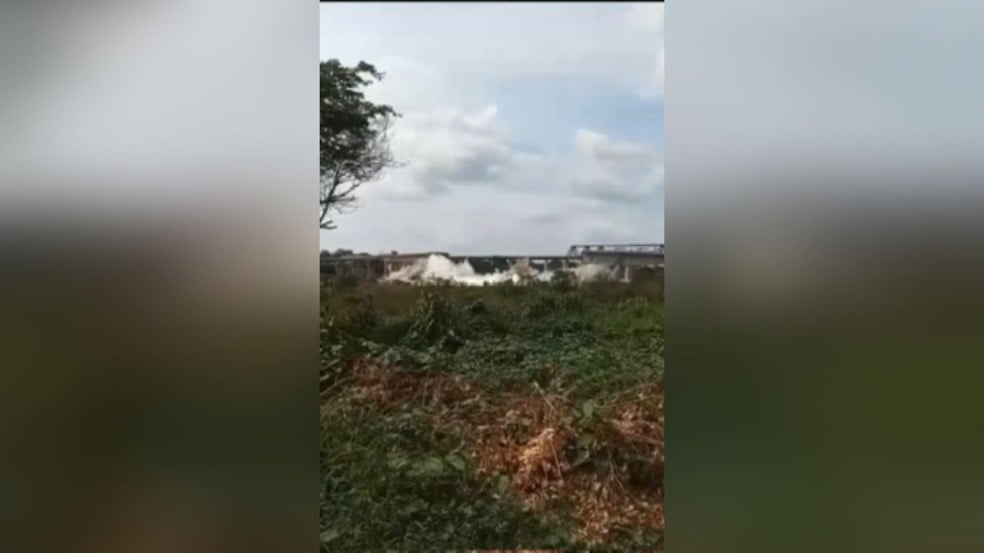 Queda da ponte entre Maranhão e Tocantins (Foto: Reprodução/ X)