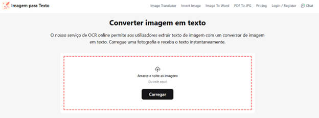ferramentas de conversão de imagem para texto