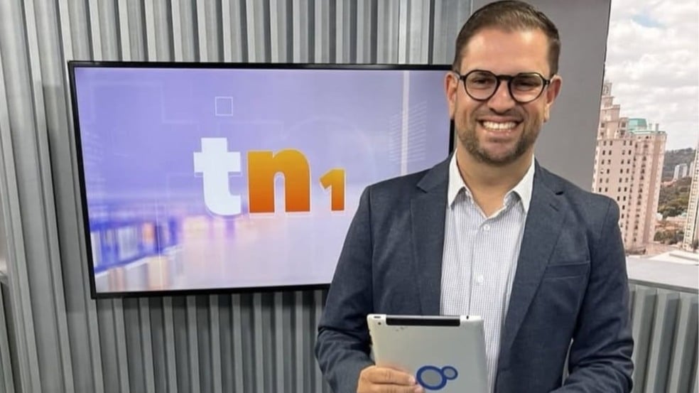 gustavo netto estreia no tem notícias da tv tem