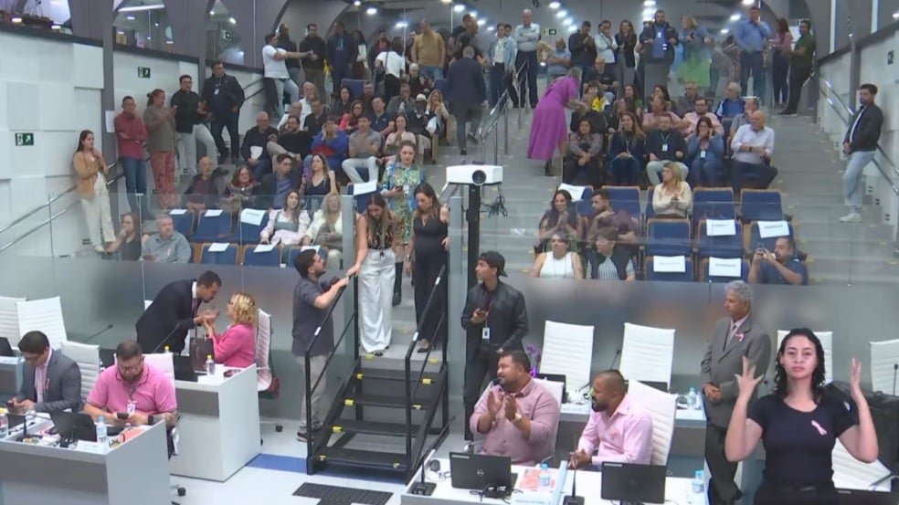 Sessão ordinária na Câmara Municipal de Jundiaí