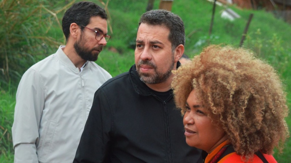 Guilherme Boulos, Henrique Parra e Ediane Maria em visita a Jundiaí Guilherme Boulos, Henrique Parra e Ediane Maria em visita a Jundiaí