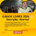 CURSOS LIVRES 2026 - Inscrições Abertas!