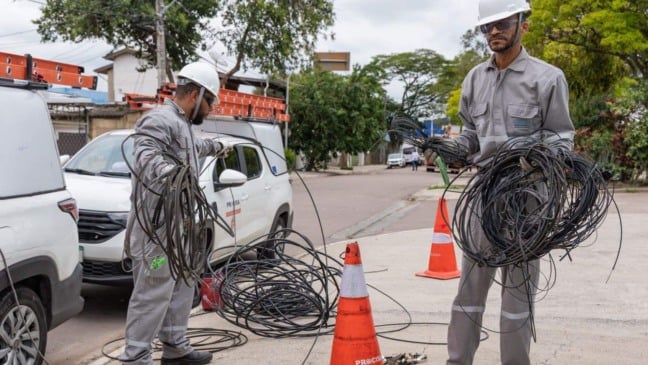Ação de reordenamento de cabos