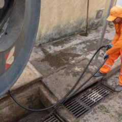 Limpeza boca de lobo