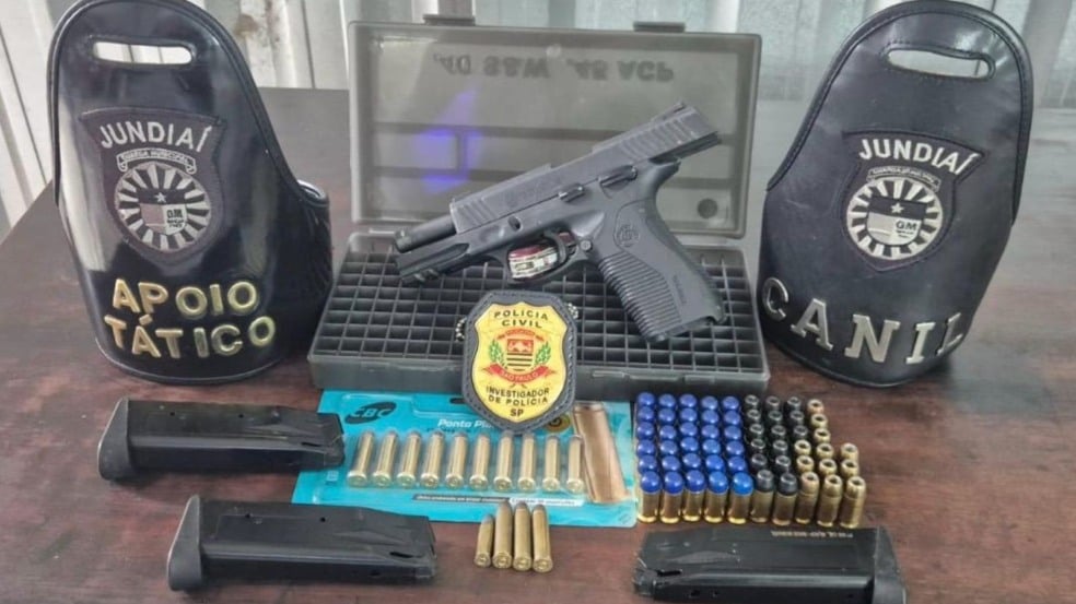 Munição apreendida