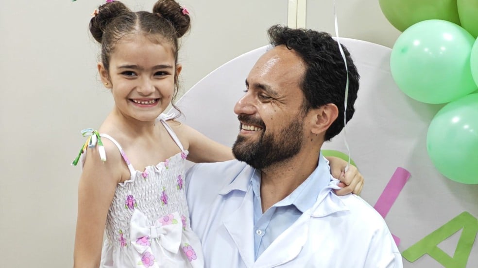 Paolla escolheu o hospital da Faculdade de Medicina de Jundiaí para comemorar o aniversário