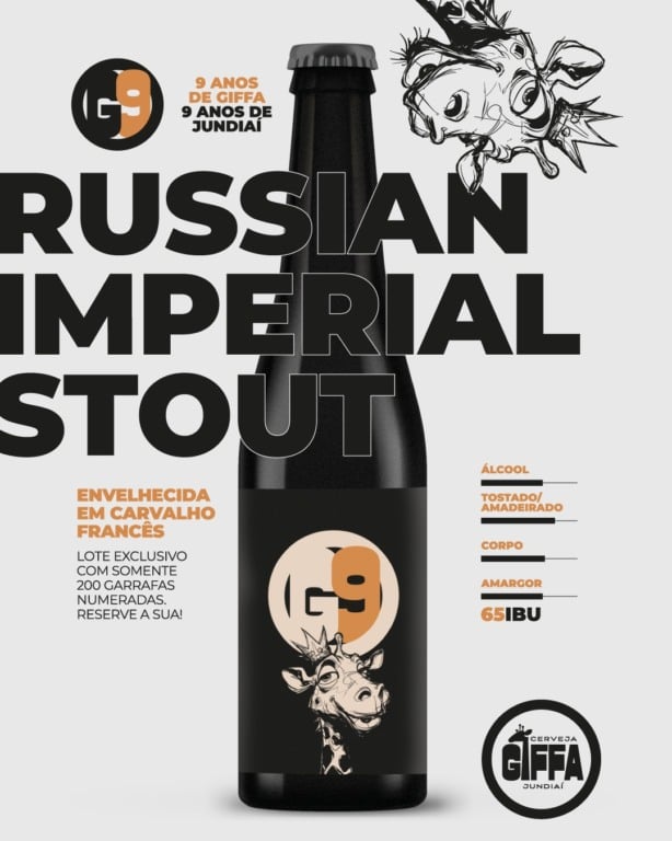 Arte de divulgação de nova cerveja da Cervejaria Giffa