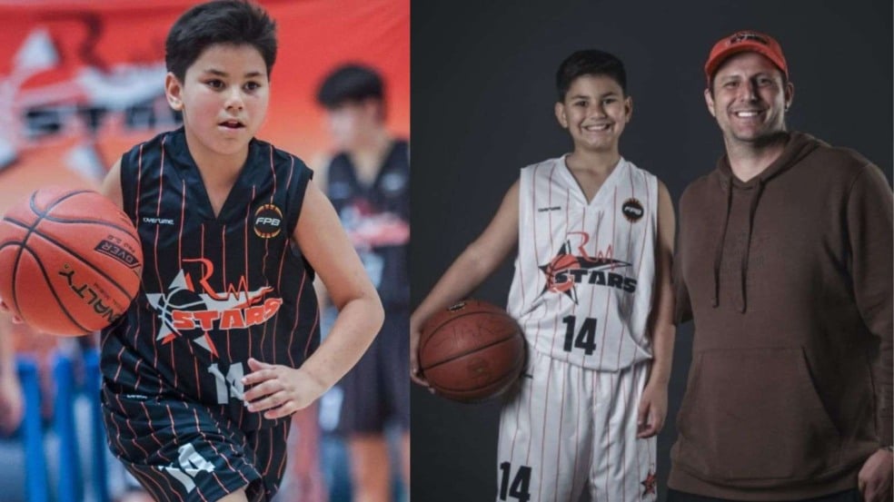 Com apenas 10 anos, Arthur segue os passos do pai nas quadras e já se destaca entre atletas mais experientes (Foto: Arquivo pessoal/Vitor Gobi)