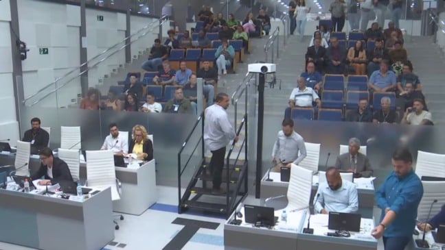 sessão na câmara municipal de Jundiaí