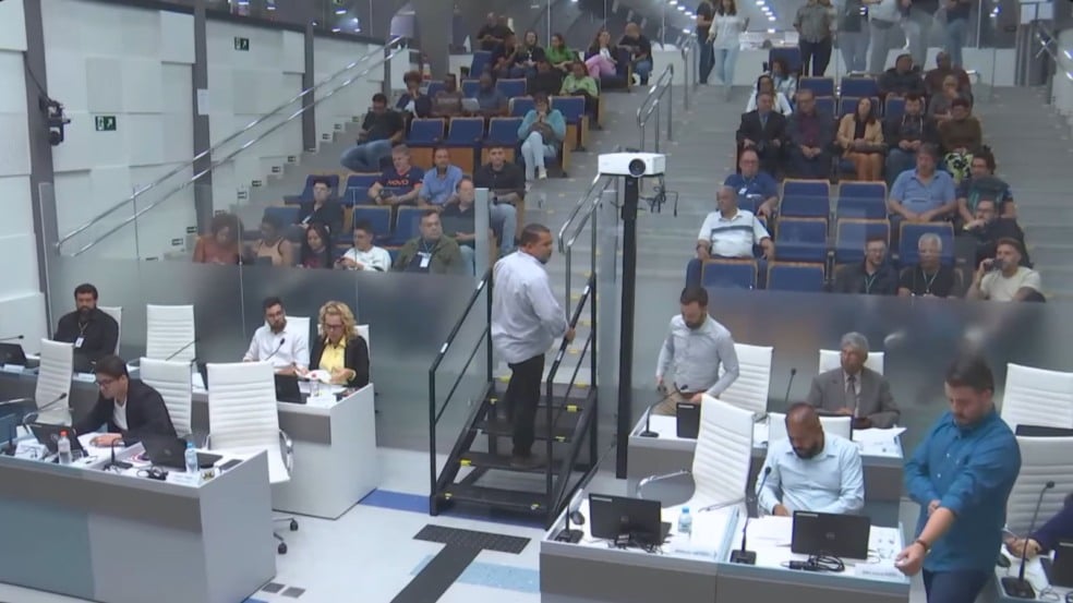 sessão na câmara municipal de Jundiaí