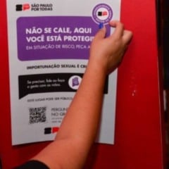 sinal combate a violência contra mulher