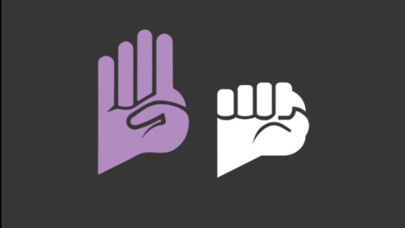 sinal combate a violência contra mulher