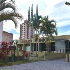 Fachada C&acirc;mara Municipal de Jundia&iacute;
