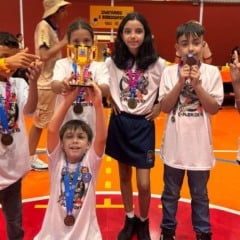 Alunos da&nbsp;EMEB Fl&oacute;rida Mestag